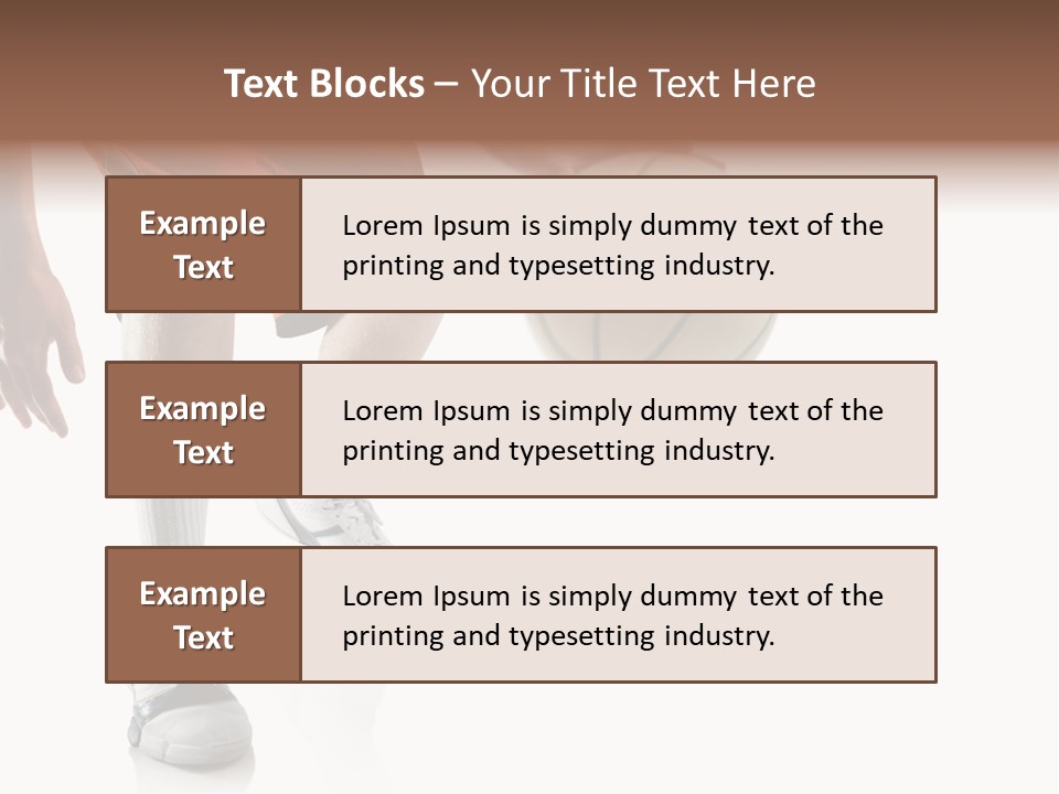 Player Team Exercise PowerPoint Template