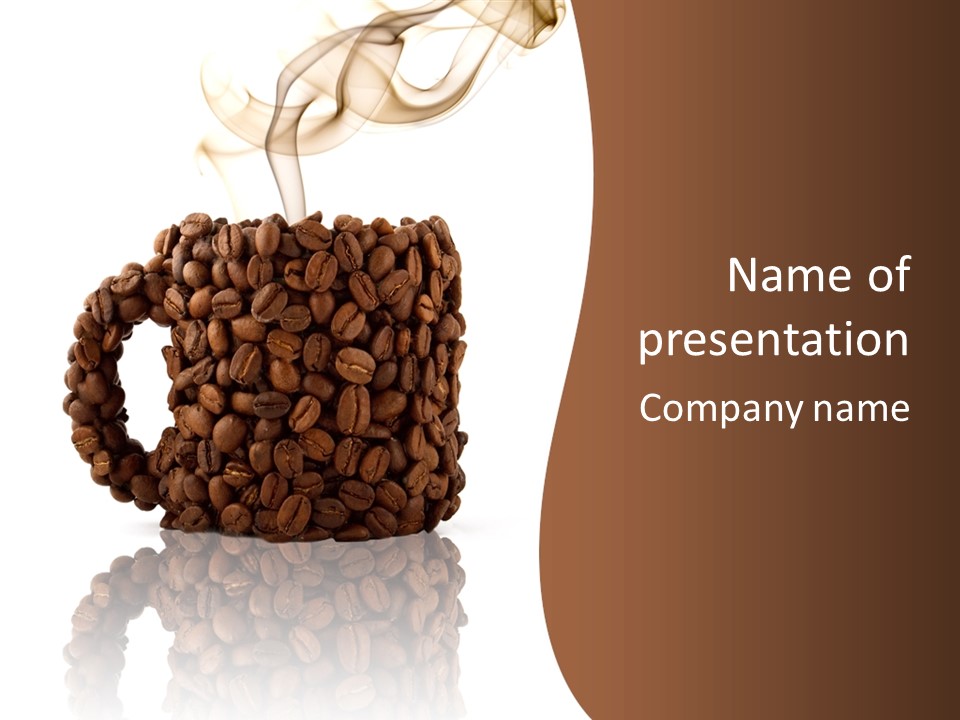 Cappuccino Flavor Drink PowerPoint Template