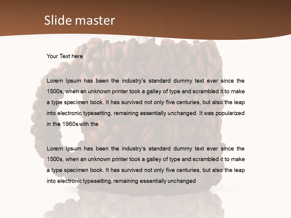 Cappuccino Flavor Drink PowerPoint Template