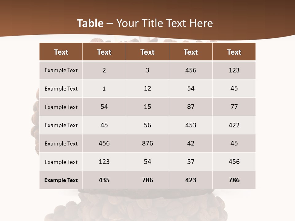 Cappuccino Flavor Drink PowerPoint Template