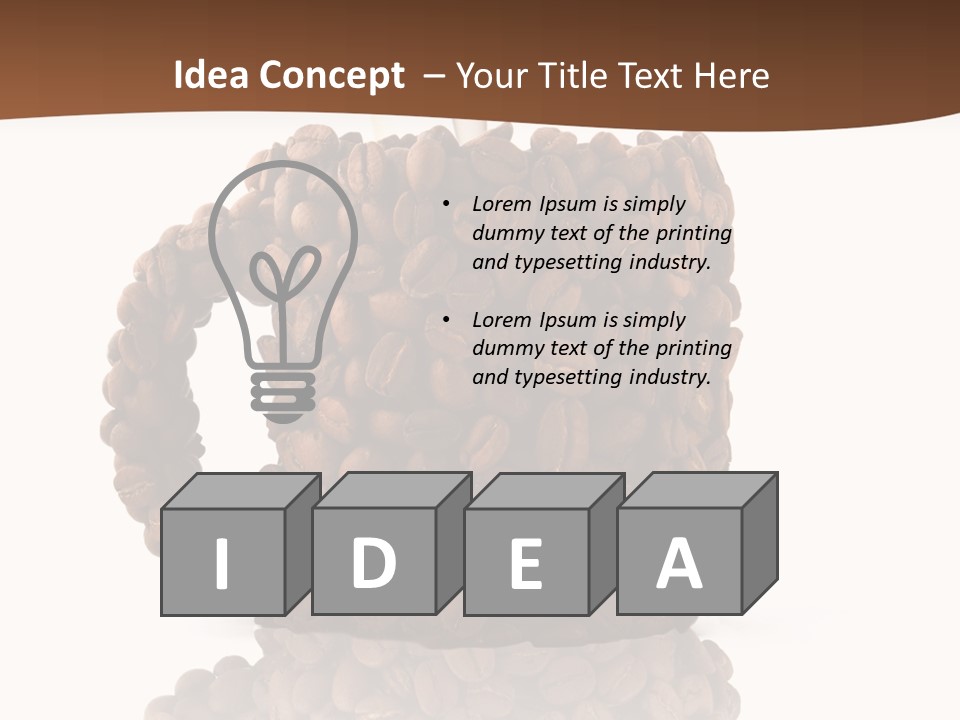 Cappuccino Flavor Drink PowerPoint Template