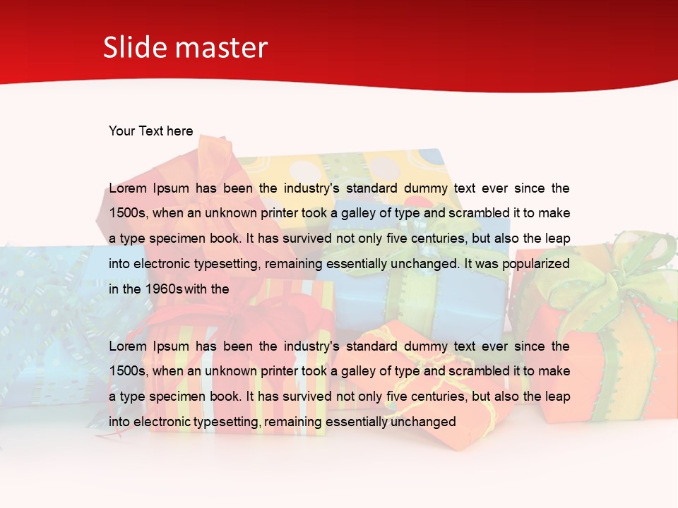 Bow Gift Box PowerPoint Template