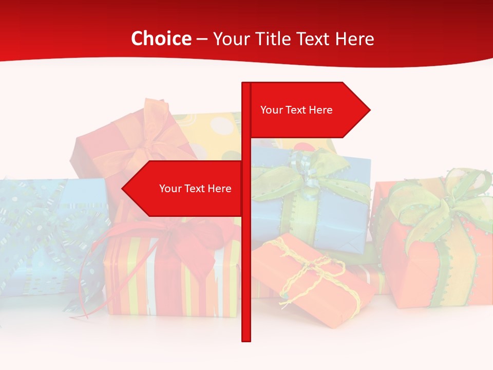 Bow Gift Box PowerPoint Template