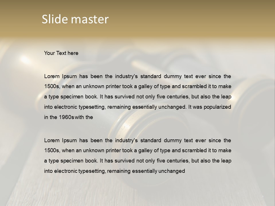 Closeup Metallic Equipment PowerPoint Template