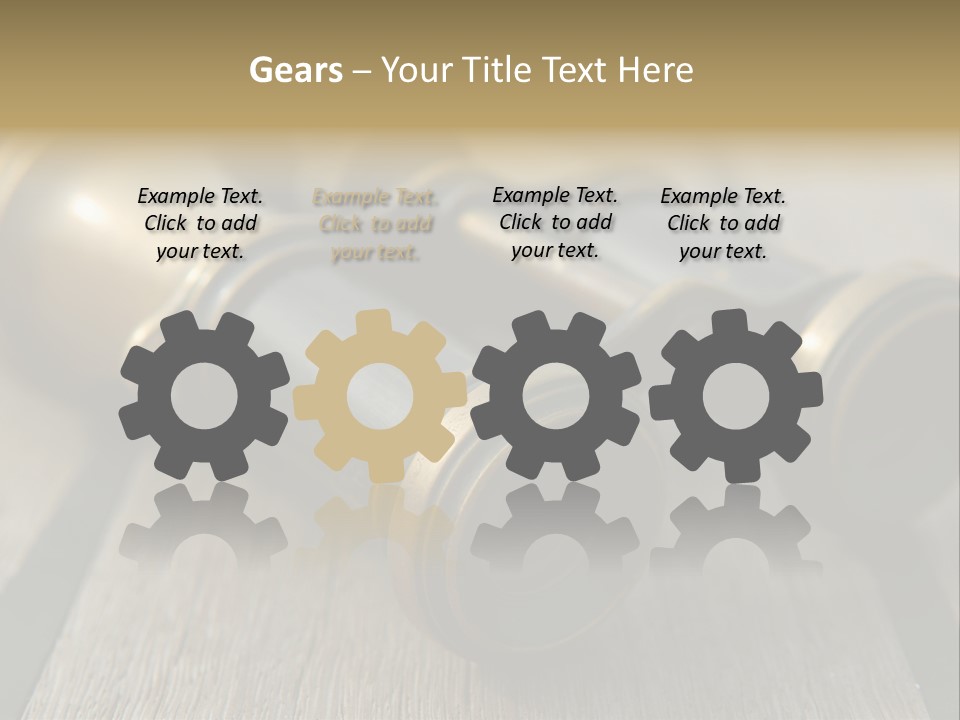 Closeup Metallic Equipment PowerPoint Template