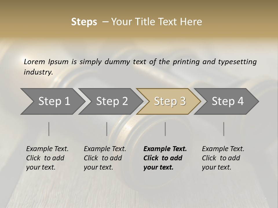 Closeup Metallic Equipment PowerPoint Template