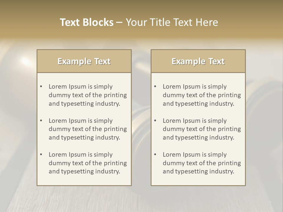 Closeup Metallic Equipment PowerPoint Template