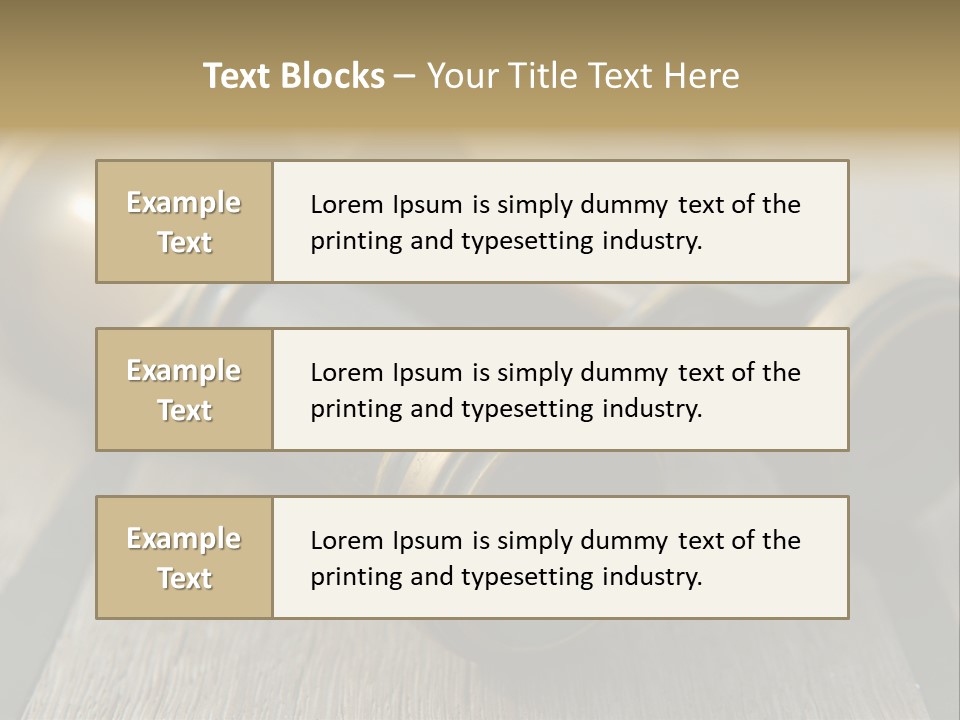 Closeup Metallic Equipment PowerPoint Template
