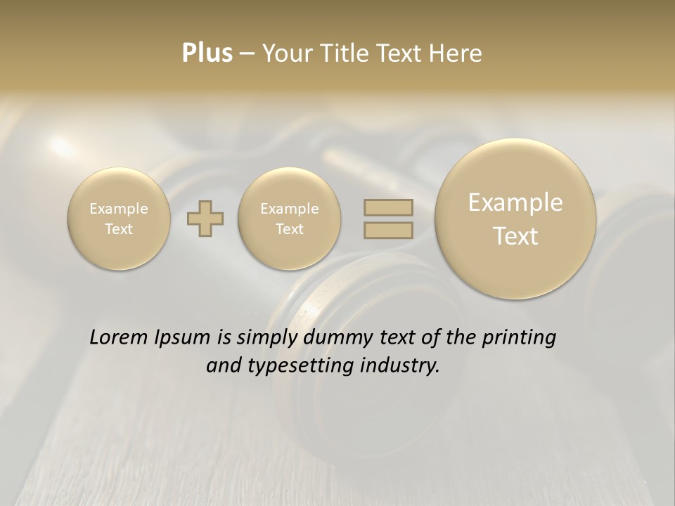 Closeup Metallic Equipment PowerPoint Template