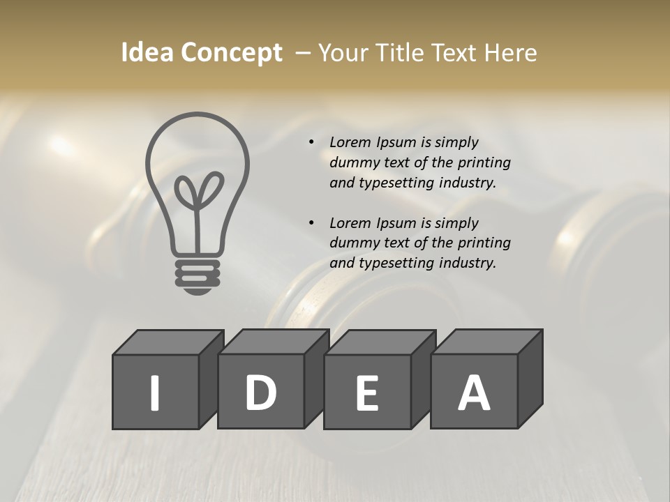Closeup Metallic Equipment PowerPoint Template