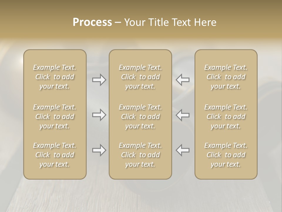 Closeup Metallic Equipment PowerPoint Template
