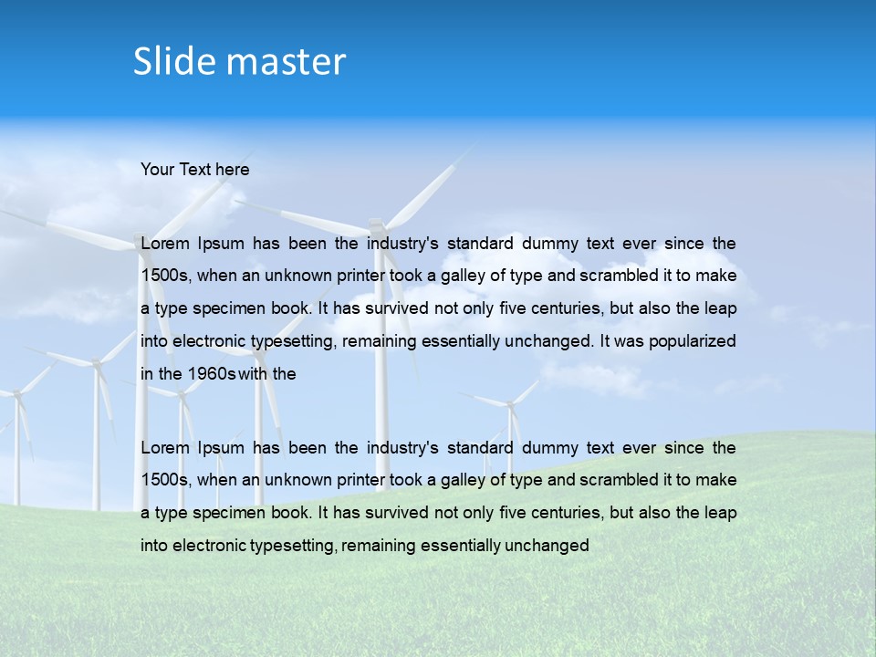 Alternative Climate Electric PowerPoint Template