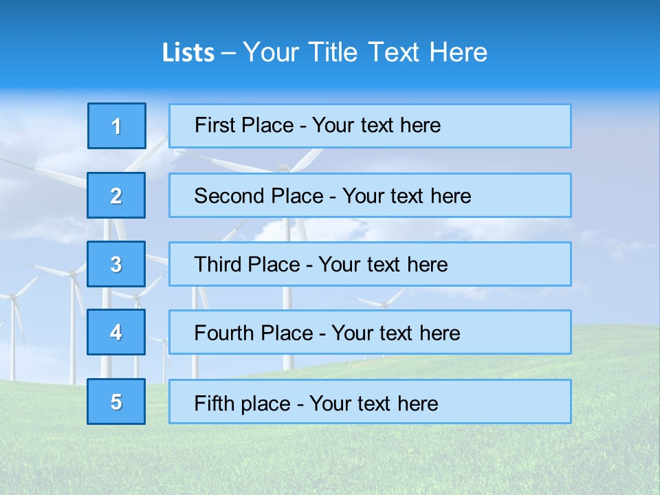 Alternative Climate Electric PowerPoint Template