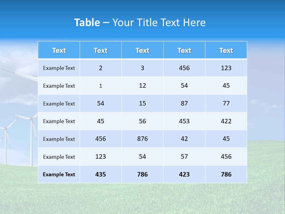 Alternative Climate Electric PowerPoint Template
