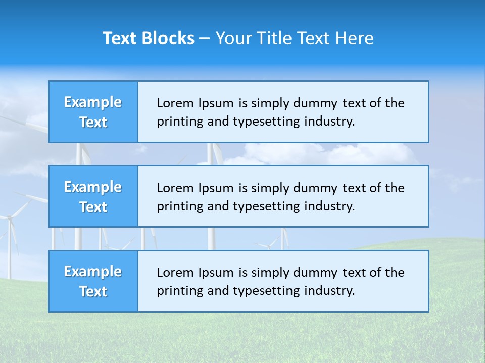 Alternative Climate Electric PowerPoint Template