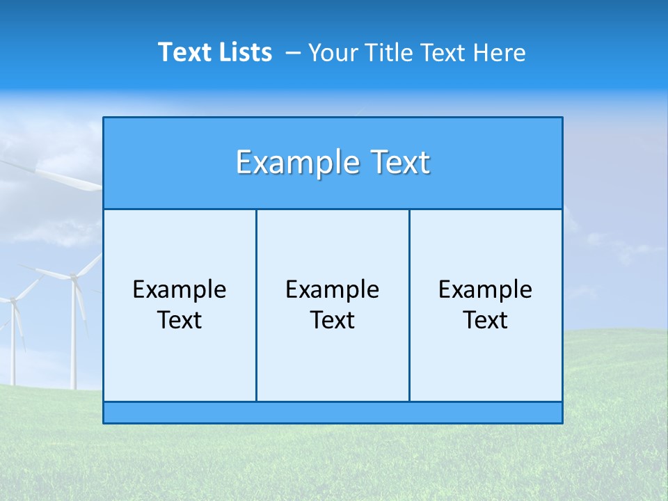 Alternative Climate Electric PowerPoint Template