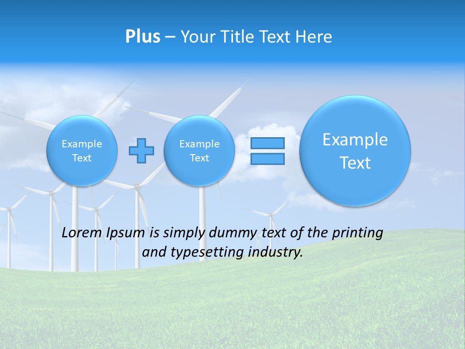 Alternative Climate Electric PowerPoint Template