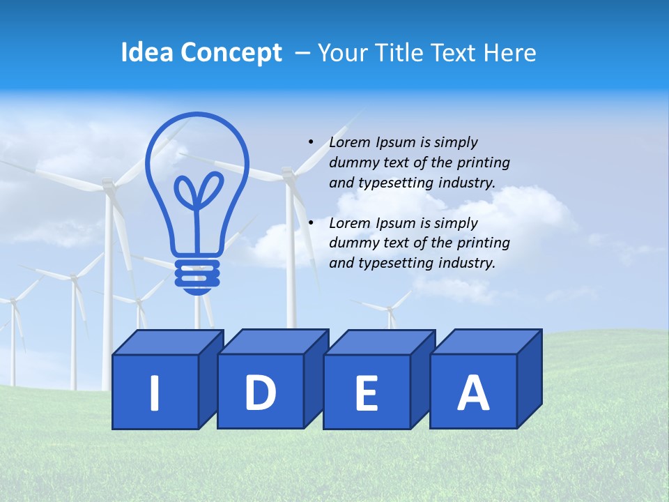 Alternative Climate Electric PowerPoint Template