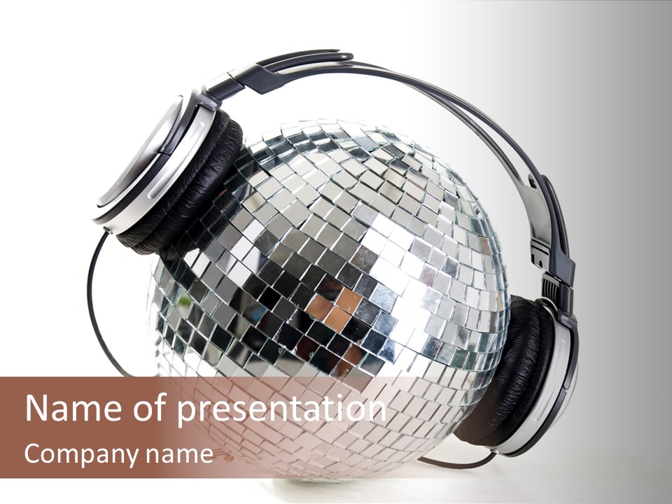 Disco Nightclub Glass PowerPoint Template