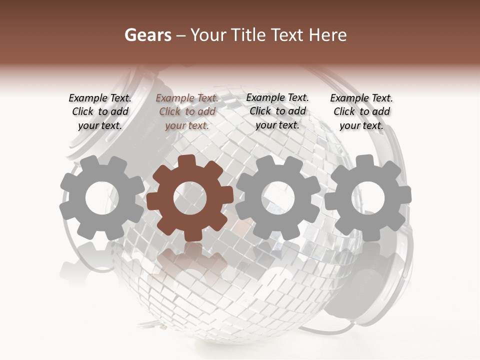 Disco Nightclub Glass PowerPoint Template