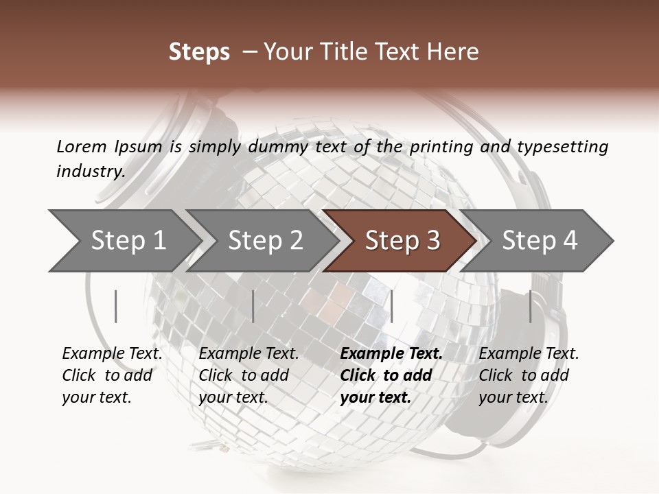 Disco Nightclub Glass PowerPoint Template