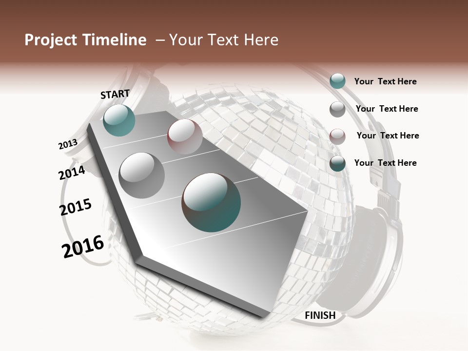 Disco Nightclub Glass PowerPoint Template