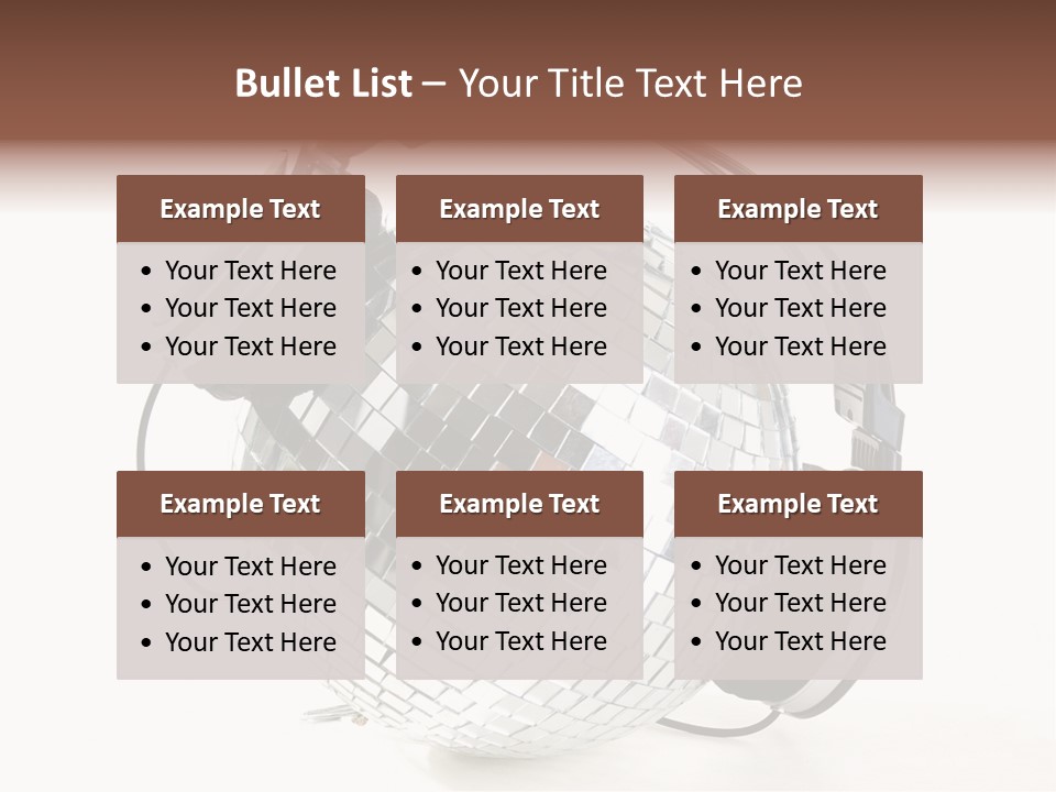 Disco Nightclub Glass PowerPoint Template