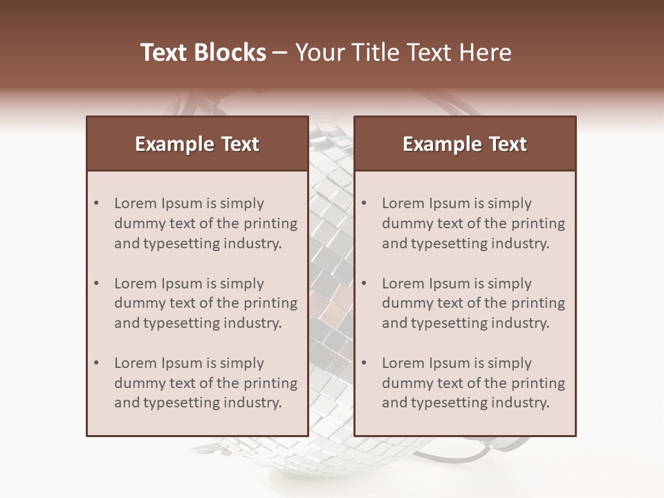 Disco Nightclub Glass PowerPoint Template