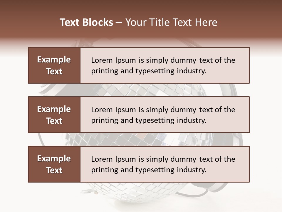 Disco Nightclub Glass PowerPoint Template