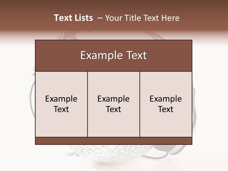 Disco Nightclub Glass PowerPoint Template