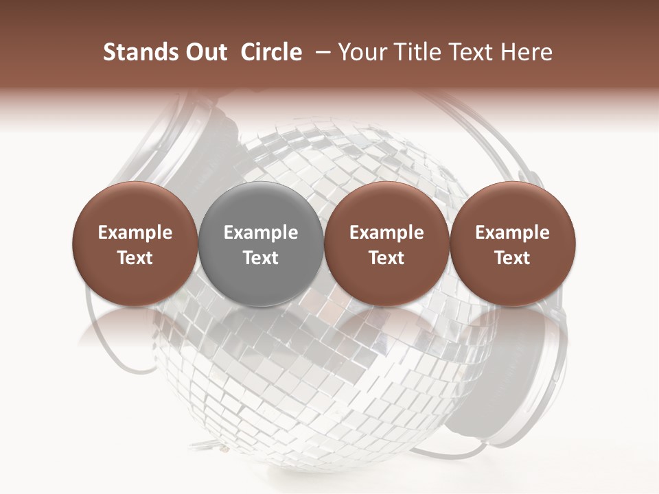 Disco Nightclub Glass PowerPoint Template