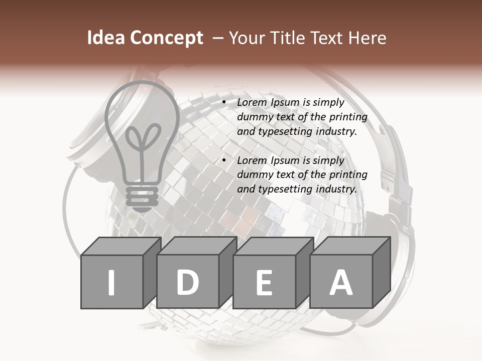 Disco Nightclub Glass PowerPoint Template