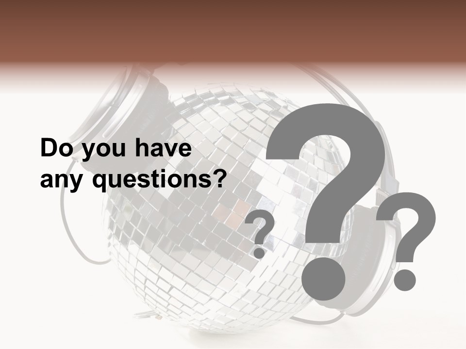 Disco Nightclub Glass PowerPoint Template