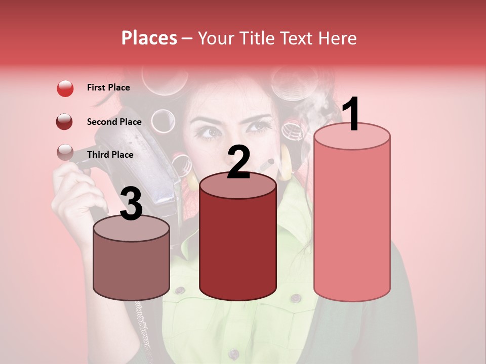 Female Young Tool PowerPoint Template