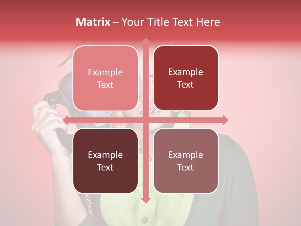 Female Young Tool PowerPoint Template