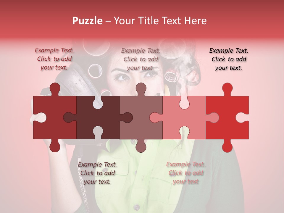 Female Young Tool PowerPoint Template