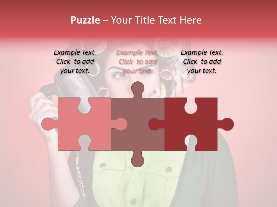 Female Young Tool PowerPoint Template