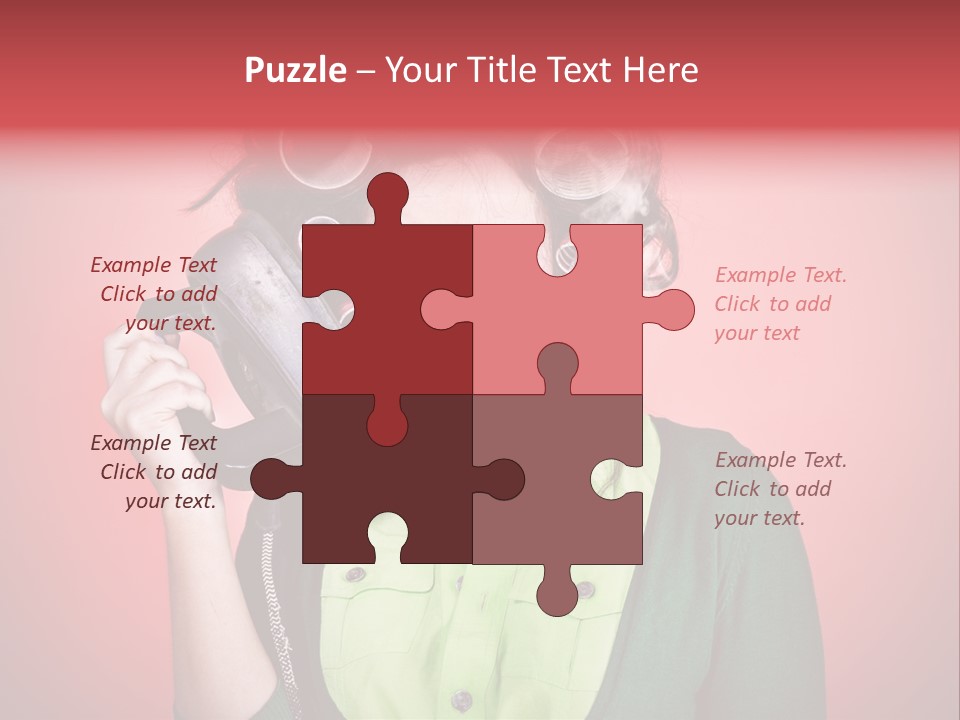 Female Young Tool PowerPoint Template