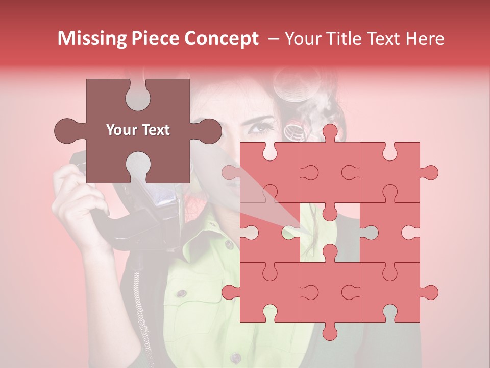 Female Young Tool PowerPoint Template