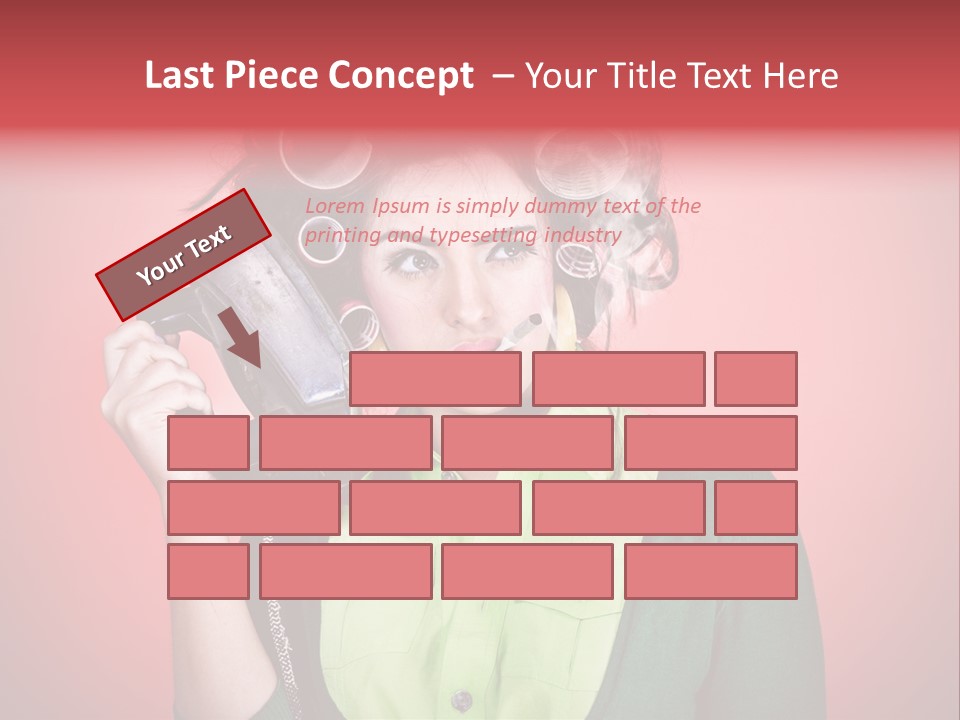 Female Young Tool PowerPoint Template
