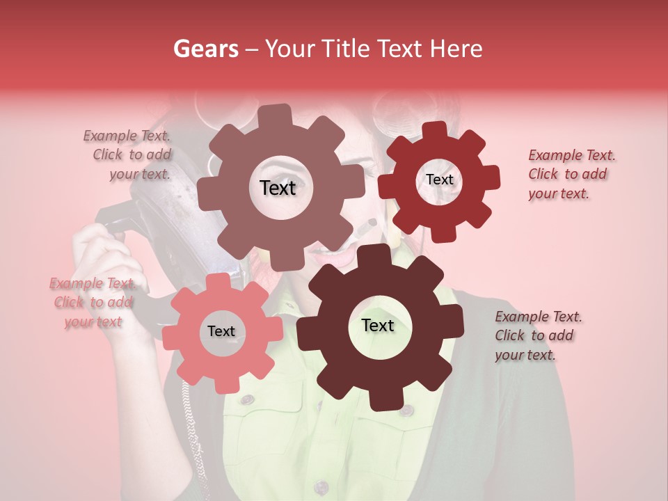 Female Young Tool PowerPoint Template