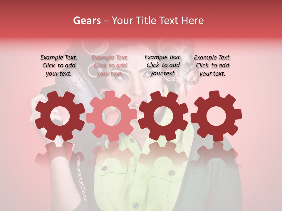 Female Young Tool PowerPoint Template
