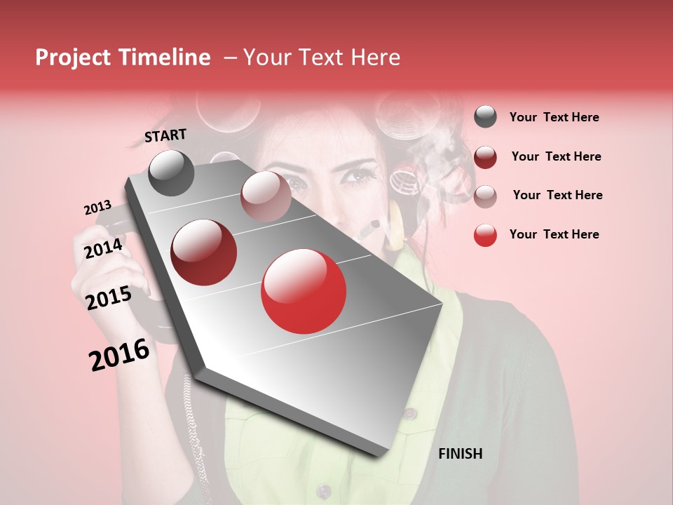 Female Young Tool PowerPoint Template