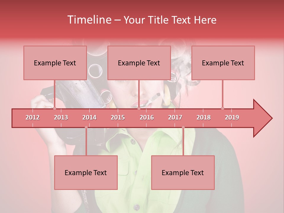 Female Young Tool PowerPoint Template