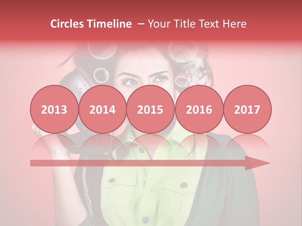 Female Young Tool PowerPoint Template