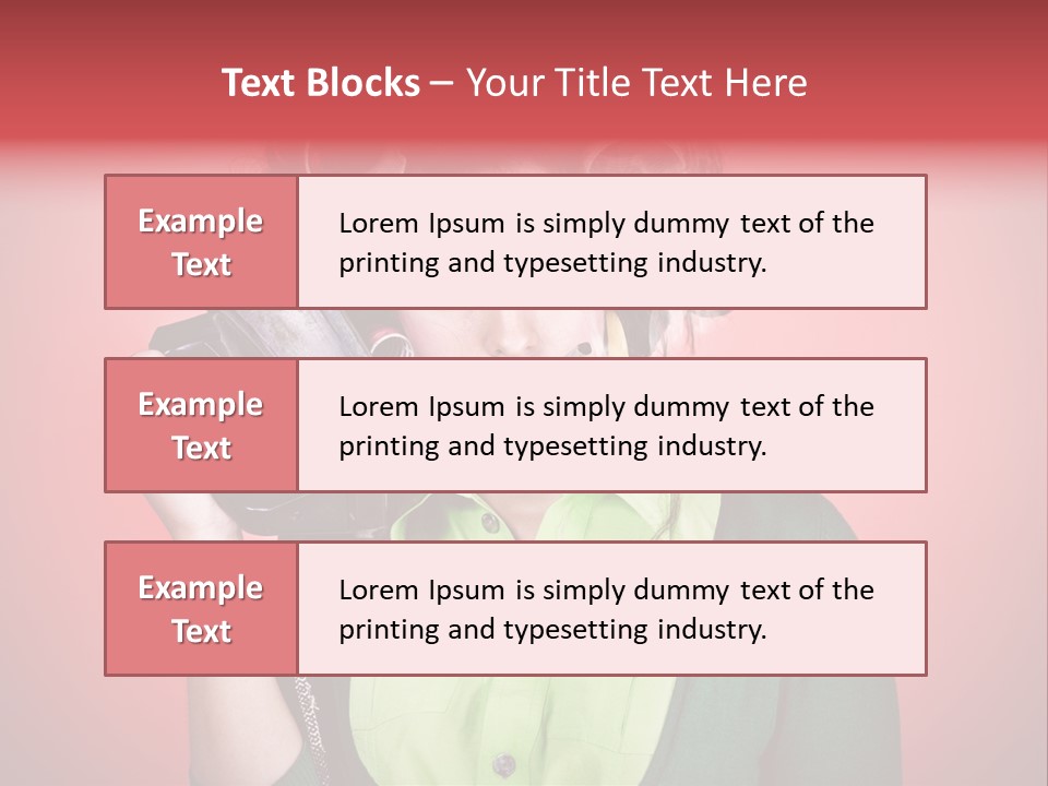 Female Young Tool PowerPoint Template