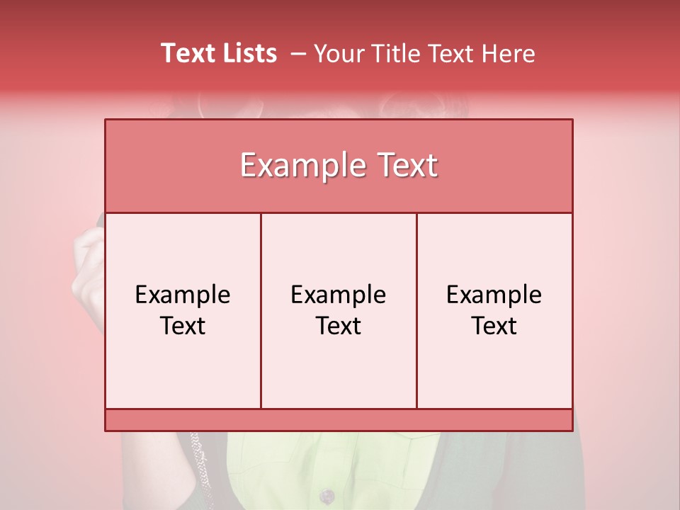Female Young Tool PowerPoint Template