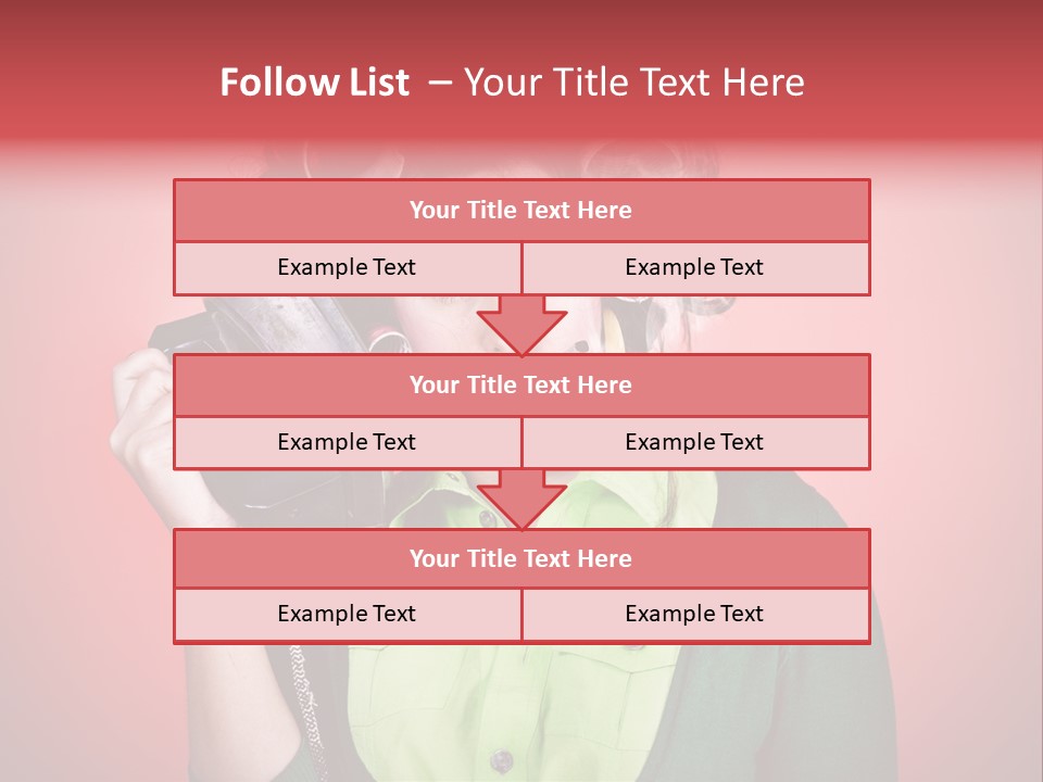 Female Young Tool PowerPoint Template