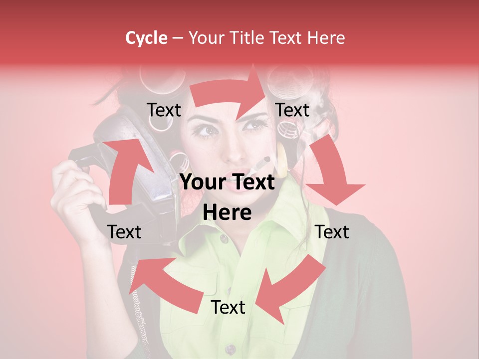 Female Young Tool PowerPoint Template