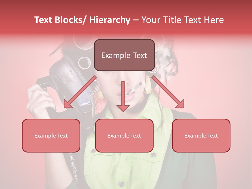 Female Young Tool PowerPoint Template